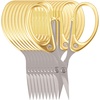 image:imageJubileeYarn Sharp Titanium Embroidery Craft Scissors wSheath  Gold  1 PairGold