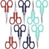 image:imageJubileeYarn Sharp Titanium Embroidery Craft Scissors wSheath  Gold  1 PairRed  Navy  Green
