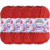 image:imageJubileeYarn Simply Sweet Yarn  100gSkein DK Cotton Blend  Plum Raisin  2 Skeins07 Cherry Cheer
