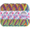 image:imageJubileeYarn Simply Sweet Yarn  100gSkein DK Cotton Blend  Plum Raisin  2 Skeins09 Rainbow Sour