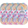 image:imageJubileeYarn Simply Sweet Yarn  100gSkein DK Cotton Blend  Plum Raisin  2 Skeins12 Marshmallow Swirl