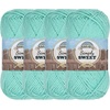 image:imageJubileeYarn Simply Sweet Yarn  100gSkein DK Cotton Blend  Plum Raisin  4 Skeins108 Marina Green