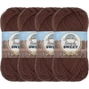 image:imageJubileeYarn Simply Sweet Yarn  100gSkein DK Cotton Blend  Plum Raisin  4 Skeins410 Plumwine