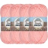 image:imageJubileeYarn Simply Sweet Yarn  100gSkein DK Cotton Blend  Super Sunshine  4 Skeins501 Peach