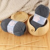 image:imageJubileeYarn Snow Blossom Yarn  DK Superwash Wool  Lavender  2 Skeins03 Charcoal