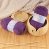 image:imageJubileeYarn Snow Blossom Yarn  DK Superwash Wool  Lavender  2 Skeins04 Plum