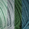 image:imageJubileeYarn Snow Blossom Yarn  DK Superwash Wool  Lavender  2 SkeinsShades of Blue