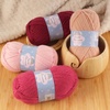 image:imageJubileeYarn Snow Blossom Yarn  DK Superwash Wool  Lavender  2 SkeinsShades of Red