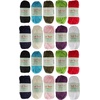 image:imageJubileeYarn Soft Touch Bamboo Rayon Yarn  100gSkein Fingering Acrylic Blend  Fair Skies  2 SkeinsAssortment 99