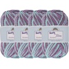 image:imageJubileeYarn Soft and Slim Worsted Yarn  100gSkein Bamboo Rayon Wool Blend  Glacier Blue  2 Skeins018 Aphrodite