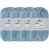 image:imageJubileeYarn Soft and Slim Worsted Yarn  100gSkein Bamboo Rayon Wool Blend  Glacier Blue  2 Skeins020 Poseidon