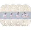 image:imageJubileeYarn Soft and Slim Worsted Yarn  100gSkein Bamboo Rayon Wool Blend  Glacier Blue  2 Skeins2001 Cornsilk
