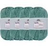 image:imageJubileeYarn Soft and Slim Worsted Yarn  100gSkein Bamboo Rayon Wool Blend  Glacier Blue  2 Skeins218 Frozen Tide