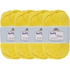 image:imageJubileeYarn Soft and Slim Worsted Yarn  100gSkein Bamboo Rayon Wool Blend  Glacier Blue  2 Skeins220 Daisy Yellow