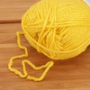 image:imageJubileeYarn Soft and Slim Worsted Yarn  100gSkein Bamboo Rayon Wool Blend  Glacier Blue  2 Skeins220 Daisy Yellow