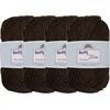 image:imageJubileeYarn Soft and Slim Worsted Yarn  100gSkein Bamboo Rayon Wool Blend  Glacier Blue  2 Skeins9911 Dark Chocolate