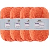 image:imageJubileeYarn Soft and Slim Worsted Yarn  100gSkein Bamboo Rayon Wool Blend  Glacier Blue  2 Skeins9913 Apricot