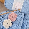 image:imageJubileeYarn Soft and Slim Worsted Yarn  100gSkein Bamboo Rayon Wool Blend  Glacier Blue  2 Skeins9914 Ruby Red