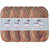 image:imageJubileeYarn Soft and Slim Yarn  50gSkein Bamboo Rayon Wool Blend  Pegasus  2 Skeins990 Candy Swirl