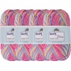 image:imageJubileeYarn Soft and Slim Yarn  50gSkein Bamboo Rayon Wool Blend  Pegasus  2 Skeins991 Cotton Candy