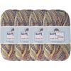 image:imageJubileeYarn Soft and Slim Yarn  50gSkein Bamboo Rayon Wool Blend  Shades of Pink  4 Skeins987 Jackpot Party