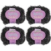 image:imageJubileeYarn Sparkly Dish Scrubby Yarn  50gBall Worsted Polyester  Deep Blue  4 Balls02 Black