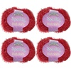 image:imageJubileeYarn Sparkly Dish Scrubby Yarn  50gBall Worsted Polyester  Deep Blue  4 Balls101 Red