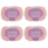 image:imageJubileeYarn Sparkly Dish Scrubby Yarn  50gBall Worsted Polyester  Deep Blue  4 Balls107 Pink