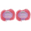 image:imageJubileeYarn Sparkly Dish Scrubby Yarn  50gBall Worsted Polyester  Deep Blue  4 Balls109 Soft Red