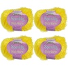 image:imageJubileeYarn Sparkly Dish Scrubby Yarn  50gBall Worsted Polyester  Deep Blue  4 Balls111 Yellow
