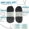 image:imageJubileeYarn Superwash Sock Yarn  Wool Fingering Baby Weight  Eggshells and Charcoal  2x100g Skeins