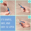 image:imageJubileeYarn TSA Compliant Mini Pen Portable Travel Safety Scissors  Light Blue  1 PairPink  Dark Blue   Light Blue