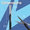 image:imageJubileeYarn TSA Compliant PenStyle Portable Travel Scissors  Purple amp Charcoal  1 Scissor EachCharcoal  Living Coral