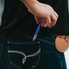 image:imageJubileeYarn TSA Compliant PenStyle Portable Travel Scissors  Purple amp Charcoal  1 Scissor EachGreen  Sage