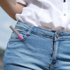 image:imageJubileeYarn TSA Compliant PenStyle Portable Travel Scissors  Purple amp Charcoal  1 Scissor EachPink  Red