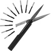 image:imageJubileeYarn TSA Compliant PenStyle Portable Travel Scissors Bulk Pack  Red  10 ScissorsCharcoal