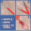 image:imageJubileeYarn TSA Compliant PenStyle Portable Travel Scissors Bulk Pack  Red  10 ScissorsCharcoal