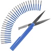 image:imageJubileeYarn TSA Compliant PenStyle Portable Travel Scissors Bulk Pack  Red  10 ScissorsDeep Blue