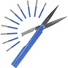 image:imageJubileeYarn TSA Compliant PenStyle Portable Travel Scissors Bulk Pack  Red  10 ScissorsDeep Blue