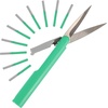 image:imageJubileeYarn TSA Compliant PenStyle Portable Travel Scissors Bulk Pack  Red  10 ScissorsGreen