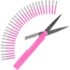 image:imageJubileeYarn TSA Compliant PenStyle Portable Travel Scissors Bulk Pack  Red  10 ScissorsPink