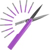 image:imageJubileeYarn TSA Compliant PenStyle Portable Travel Scissors Bulk Pack  Red  10 ScissorsPurple