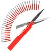 image:imageJubileeYarn TSA Compliant PenStyle Portable Travel Scissors Bulk Pack  Red  10 ScissorsRed