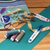 image:imageJubileeYarn TSA Compliant Portable Travel Safety Folding Scissors Set One Gold One Silver Two Thread Snips and a Fabric Measuring TapeAssortment B