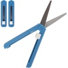 image:imageJubileeYarn TSA Compliant Push Open Folding Safety Scissors  Pink Dark Blue Grey  1 Unit EachDark Blue