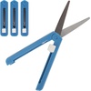 image:imageJubileeYarn TSA Compliant Push Open Folding Safety Scissors  Pink Dark Blue Grey  1 Unit EachDark Blue
