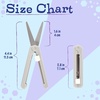 image:imageJubileeYarn TSA Compliant Push Open Folding Safety Scissors  Pink Dark Blue Grey  1 Unit EachGrey