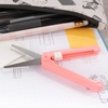 image:imageJubileeYarn TSA Compliant Push Open Folding Safety Scissors  Pink Dark Blue Grey  1 Unit EachPink  Dark Blue  Grey
