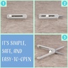 image:imageJubileeYarn TSA Compliant Push Open Folding Safety Scissors  Pink Dark Blue Grey  1 Unit EachPink