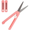 image:imageJubileeYarn TSA Compliant Push Open Folding Safety Scissors  Pink Dark Blue Grey  1 Unit EachPink